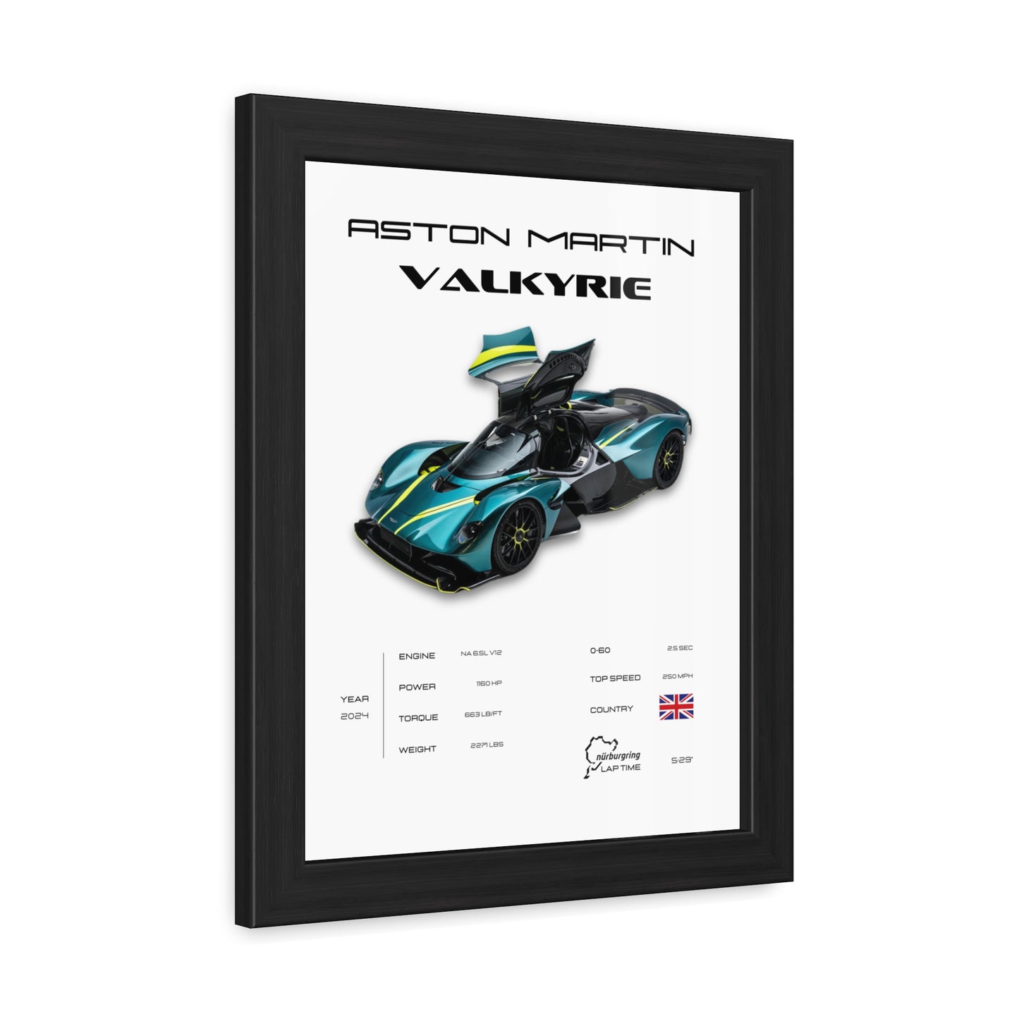 Aston Martin Valkyrie Framed Poster