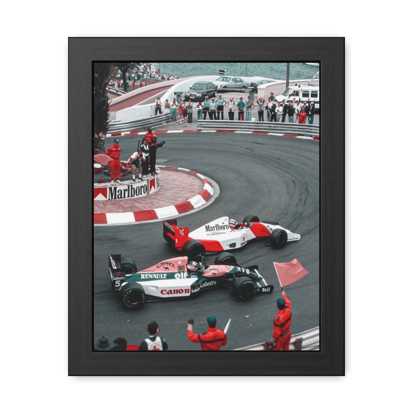 Vintage Monaco F1 Framed Poster
