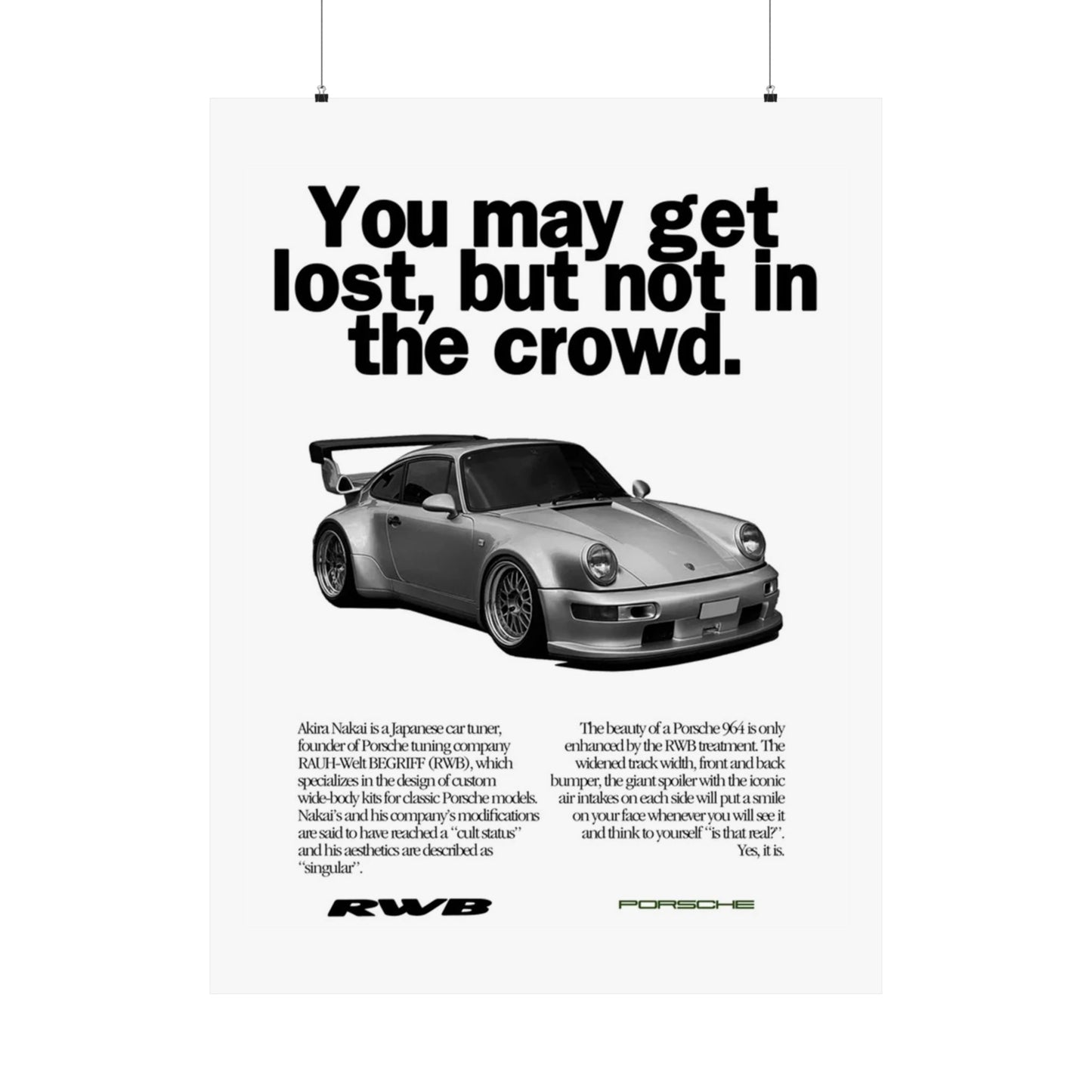 Vintage RWB Poster