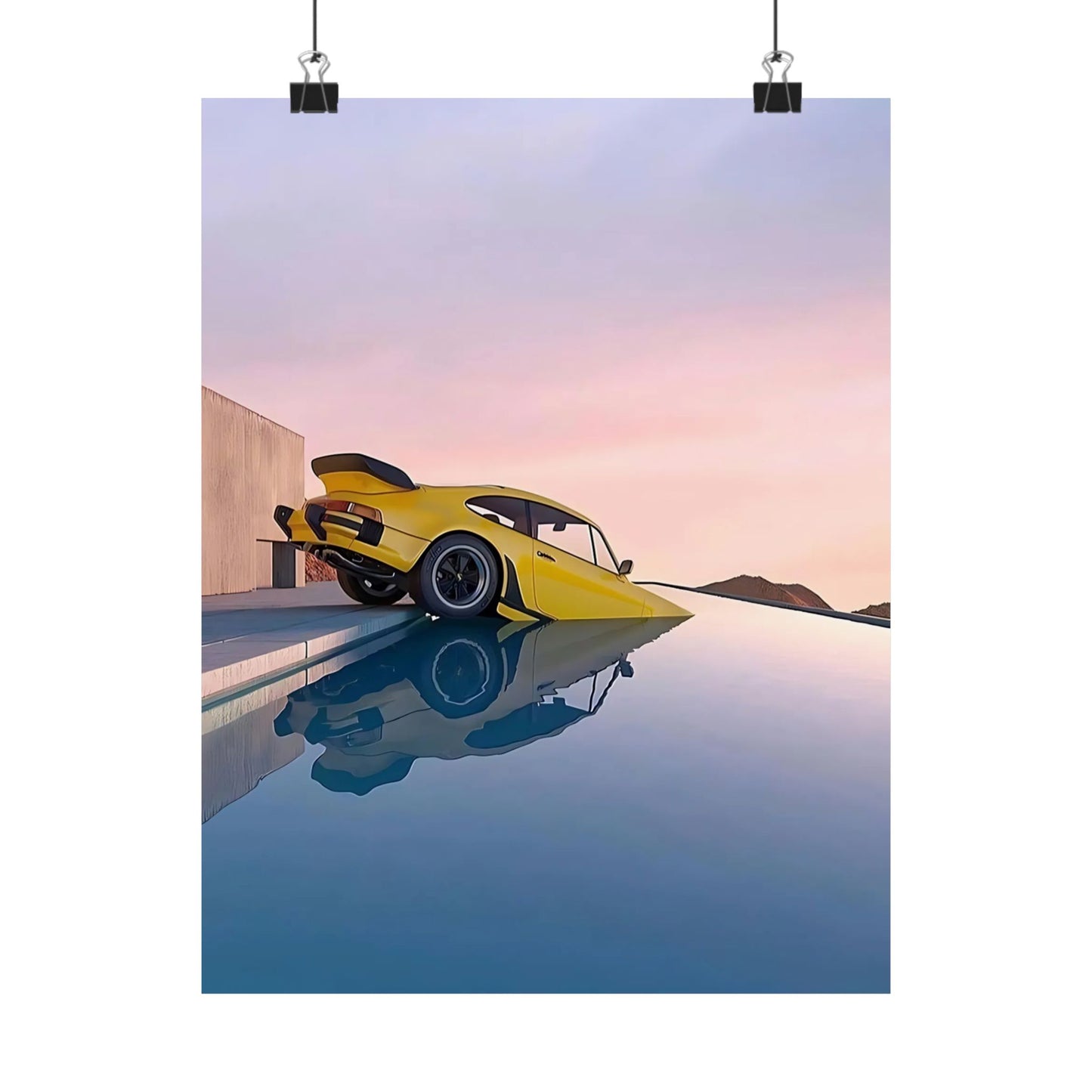 Pool Porsche Poster