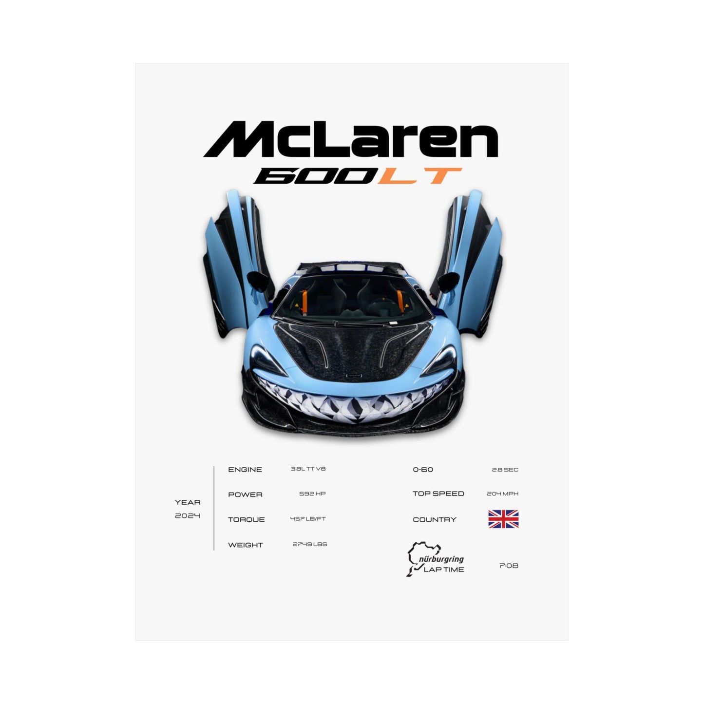 McLaren 600LT Poster