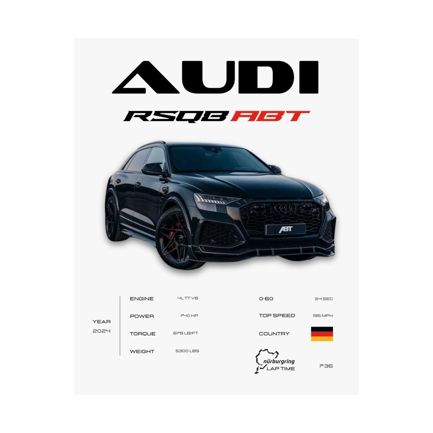 Audi RSQ8 Poster