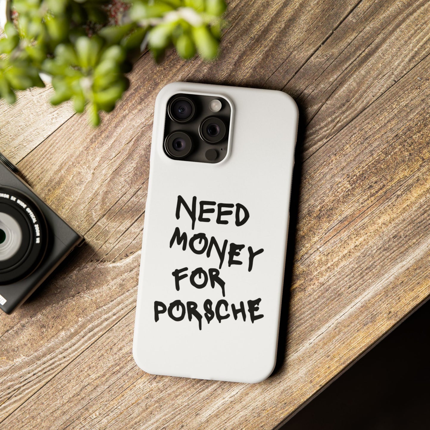 Need Money for Porsche iPhone Case White