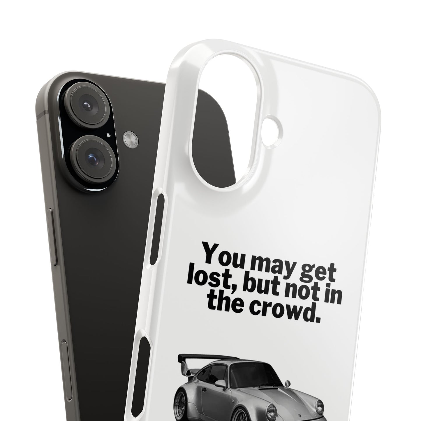 Lost In The Crowd iPhone Case - White