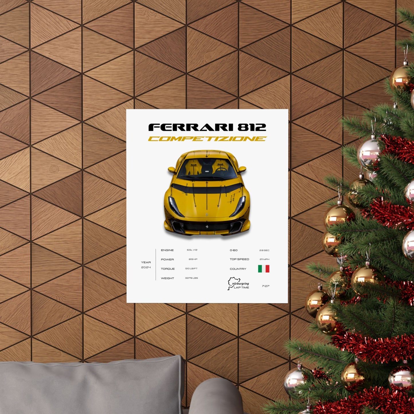 Ferrari 812 Competizione Poster