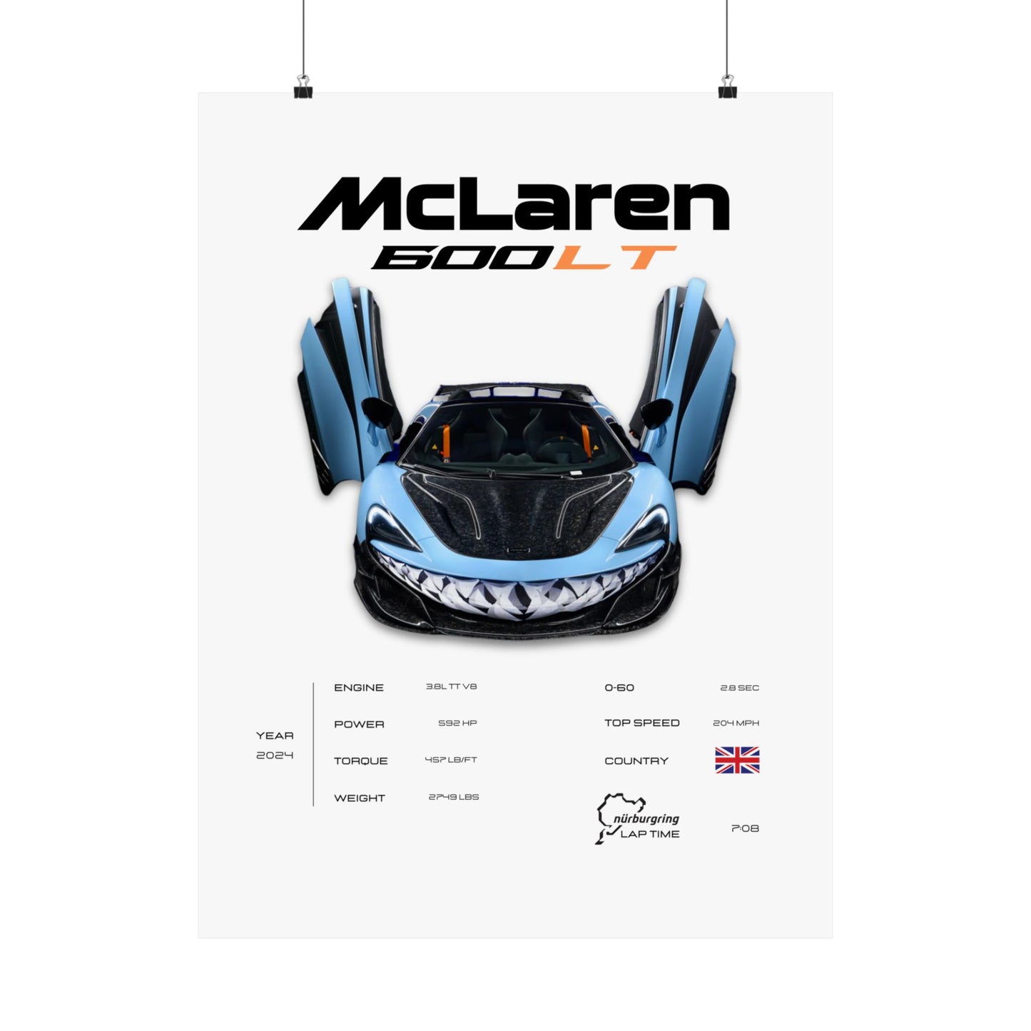 McLaren 600LT Poster