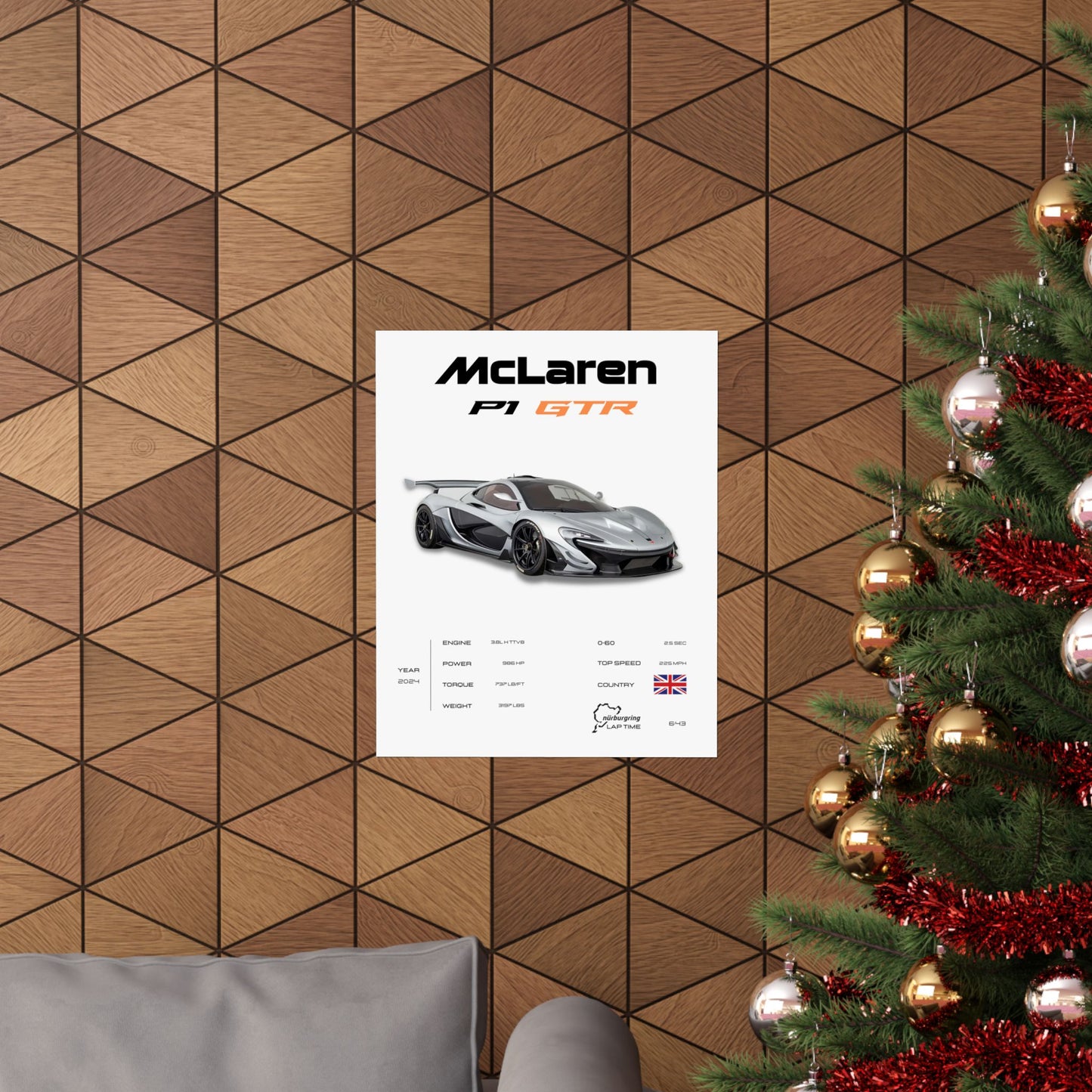 McLaren P1 GTR Poster