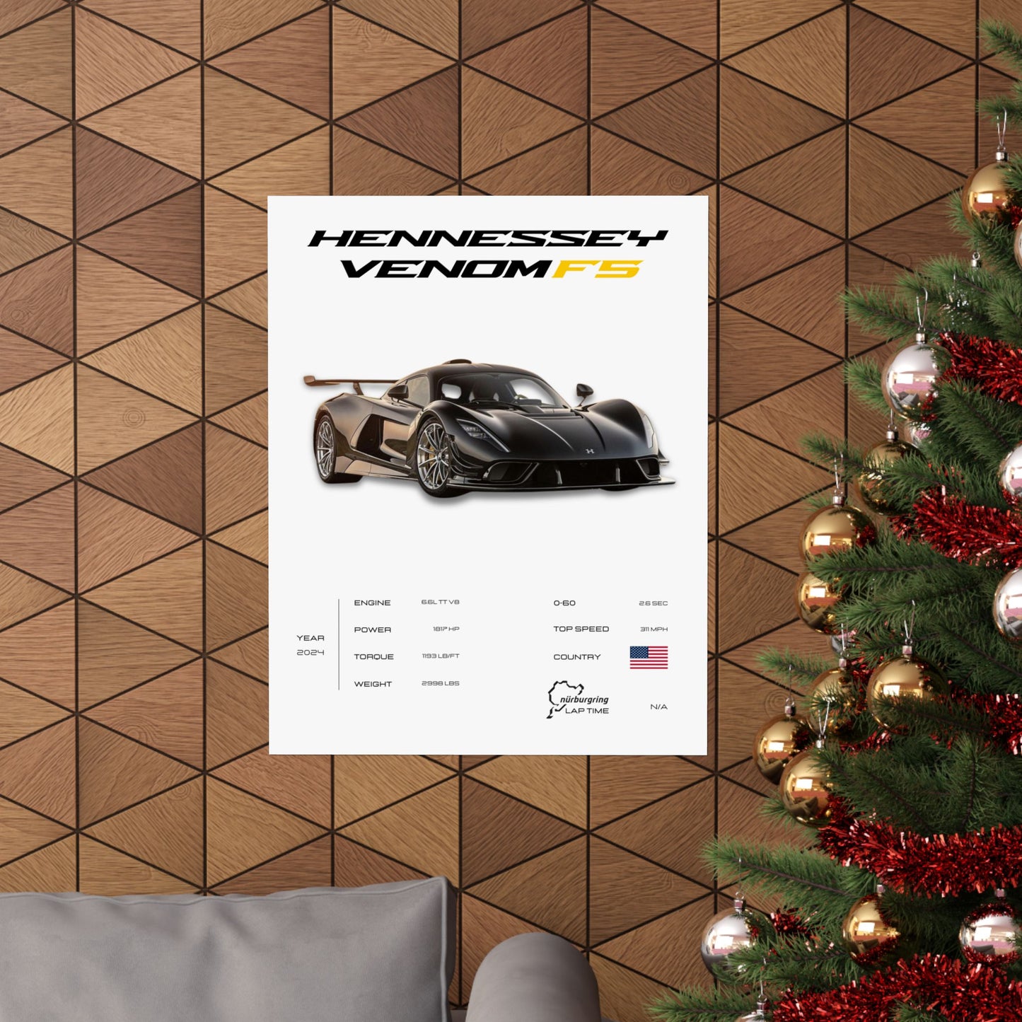 Hennessey Venom F5 Poster