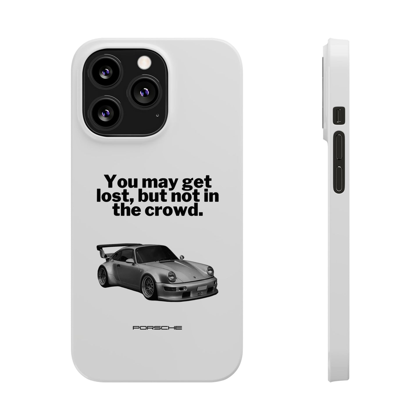 Lost In The Crowd iPhone Case - White