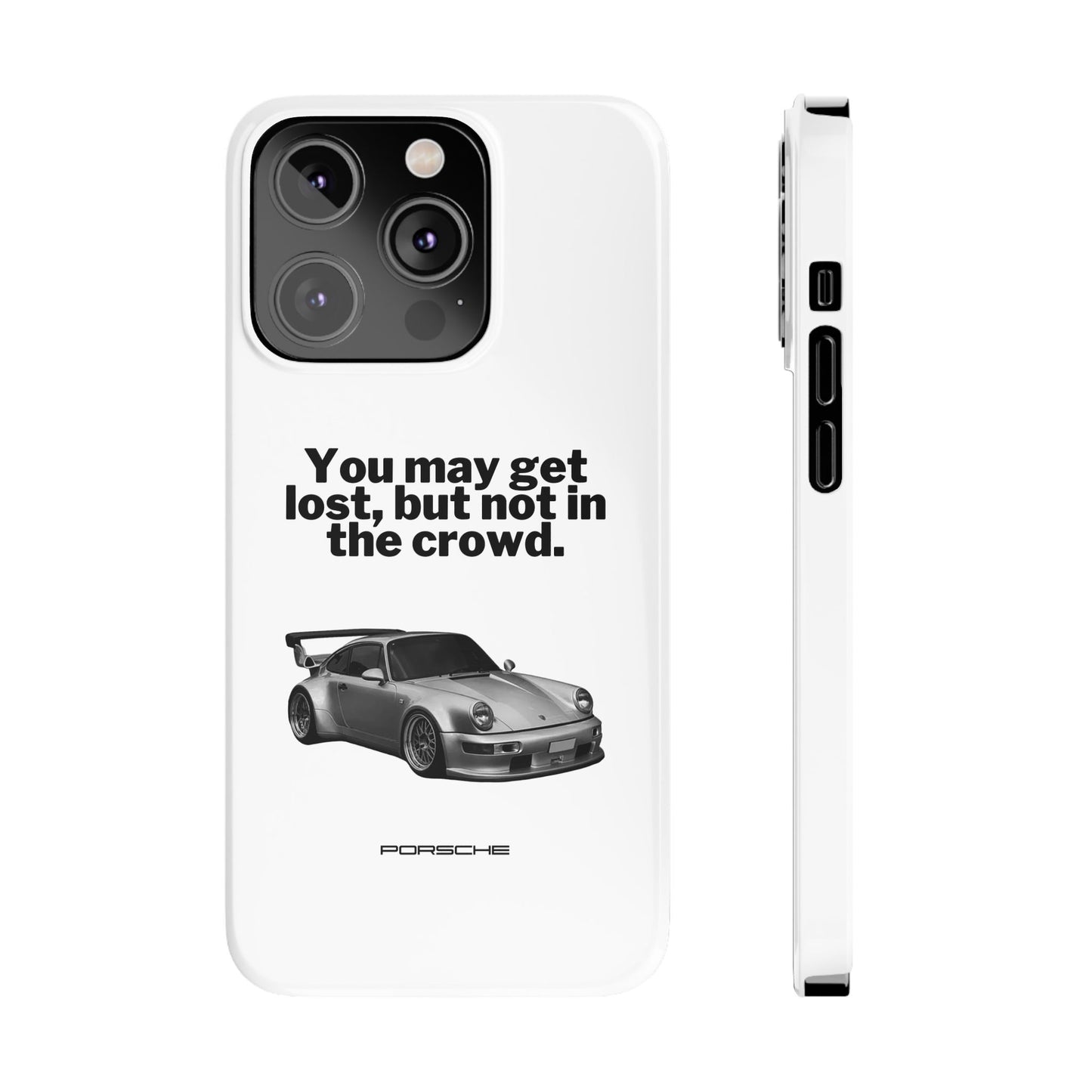 Lost In The Crowd iPhone Case - White