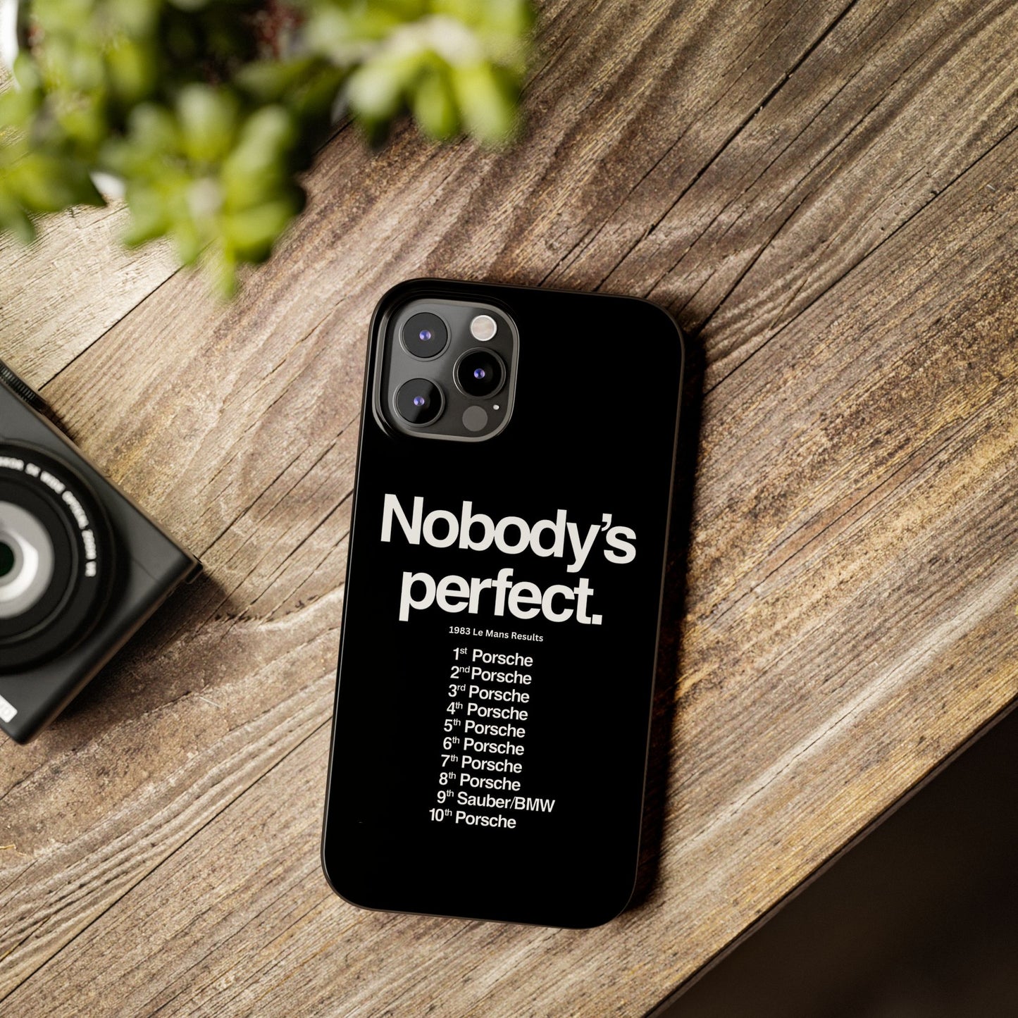 Nobody's Perfect Porsche iPhone Case