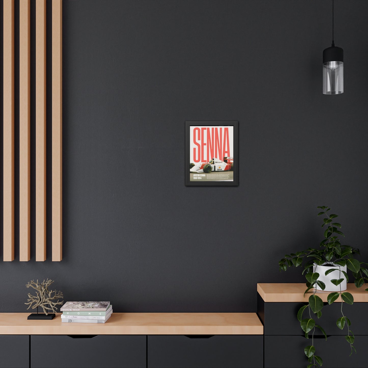 Senna McLaren F1 Framed Poster