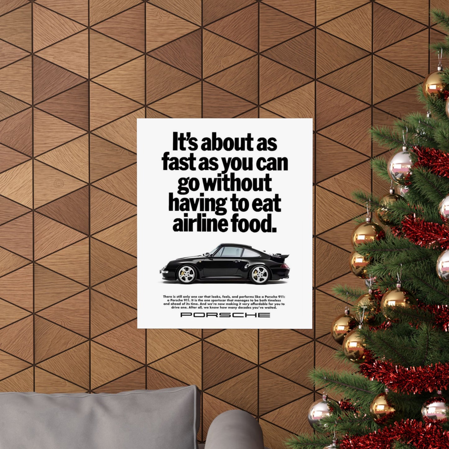 Vintage Porsche Ad Poster
