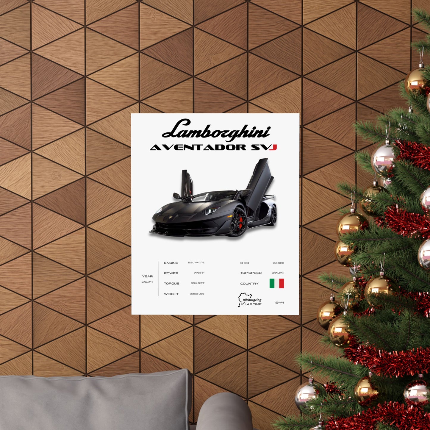 Lamborghini SVJ Poster