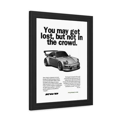 Vintage RWB Framed Poster