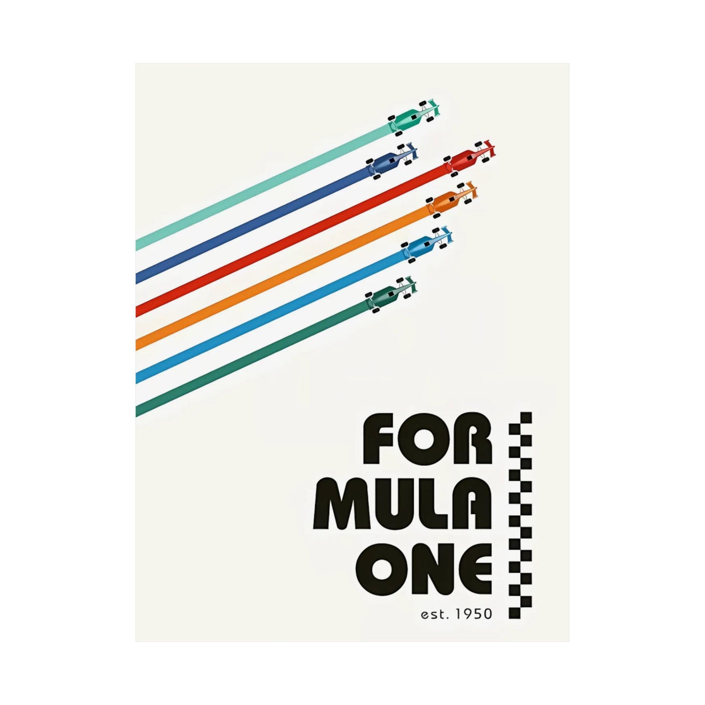 Vintage F1 Graphic Poster