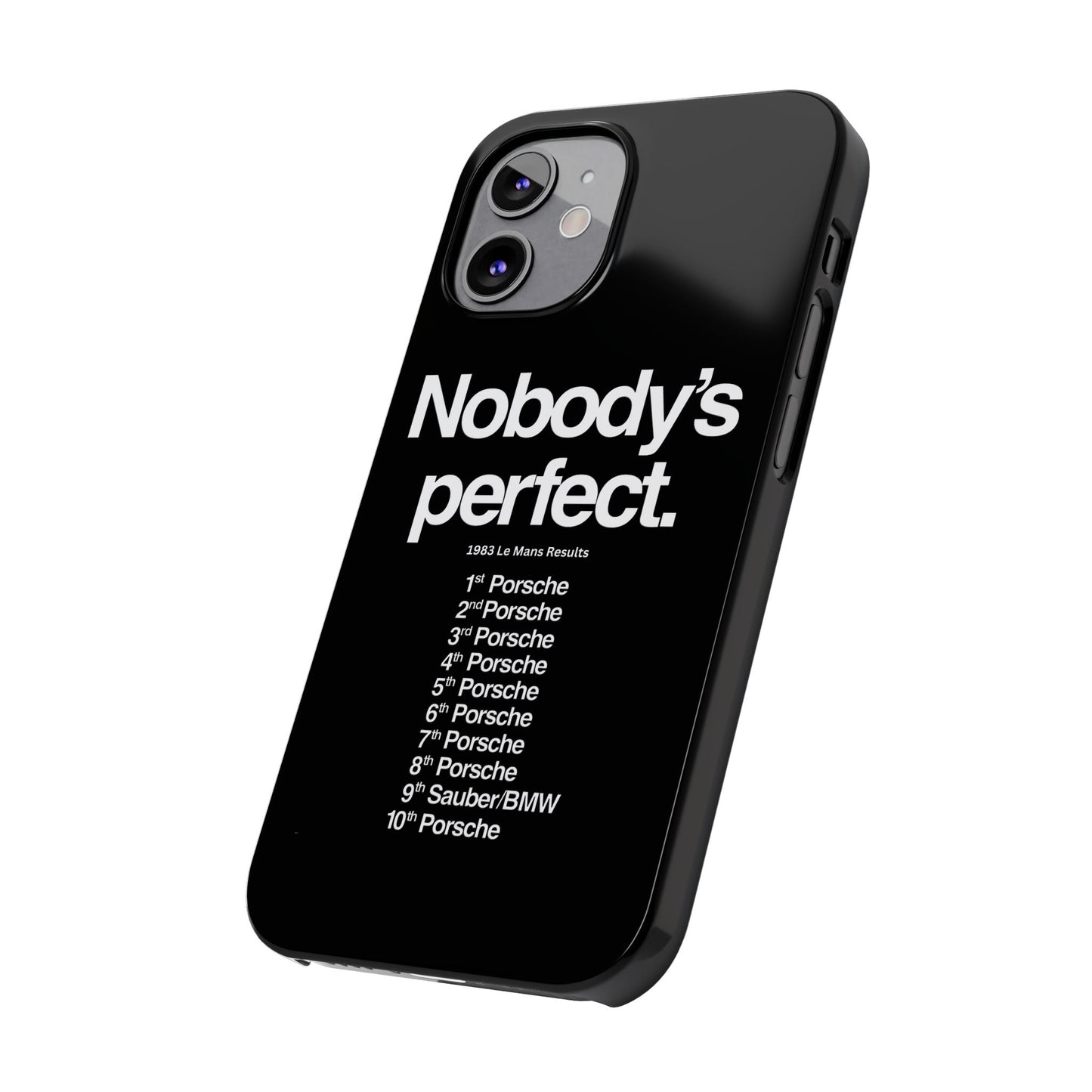 Nobody's Perfect Porsche iPhone Case