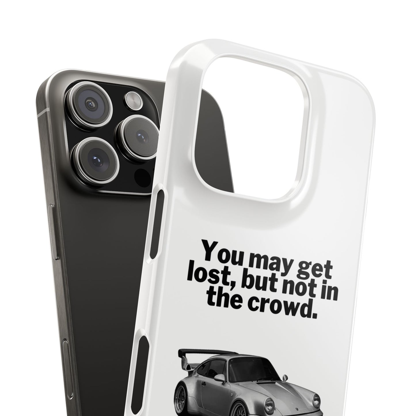 Lost In The Crowd iPhone Case - White