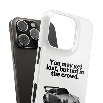 Lost In The Crowd iPhone Case - White