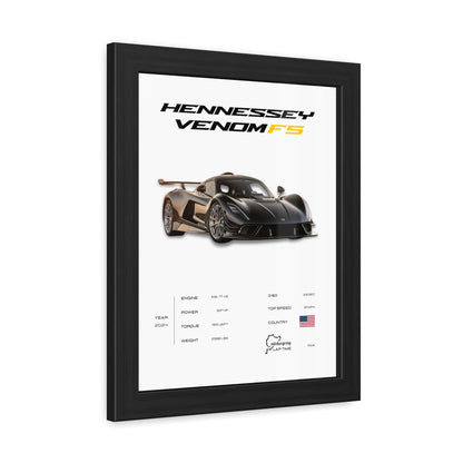 Hennessey Venom F5 Framed Poster