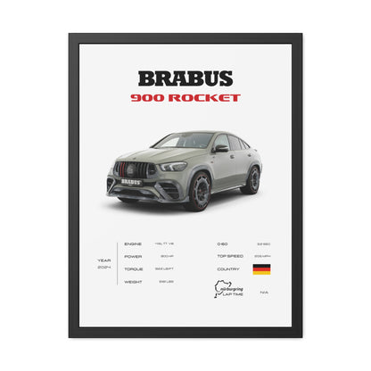 Brabus 900 Rocket Framed Poster