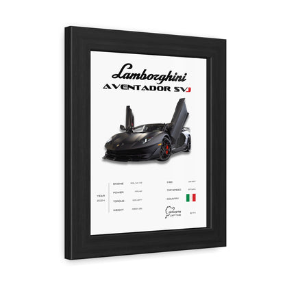 Lamborghini SVJ Framed Poster