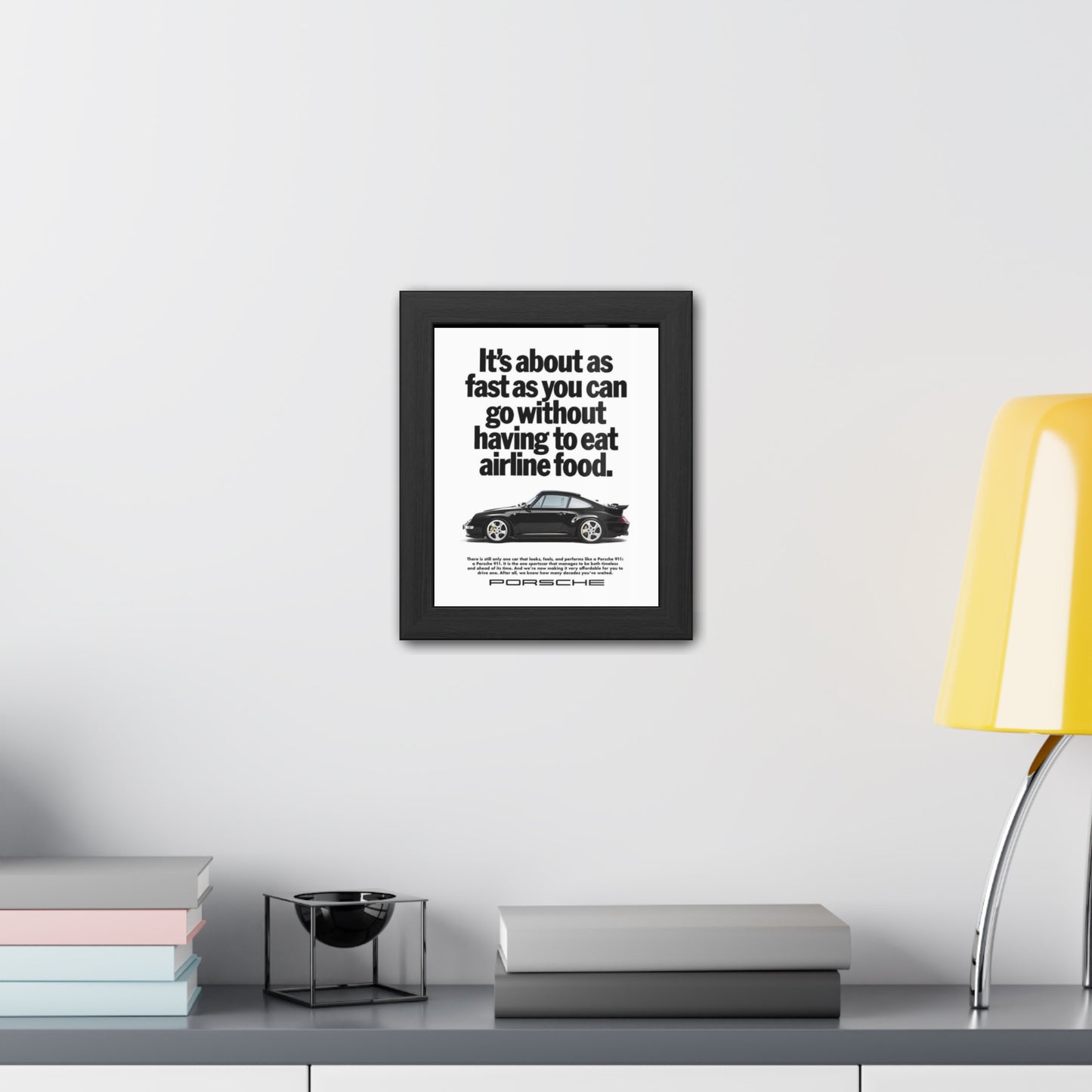 Vintage Porsche Ad Framed Poster