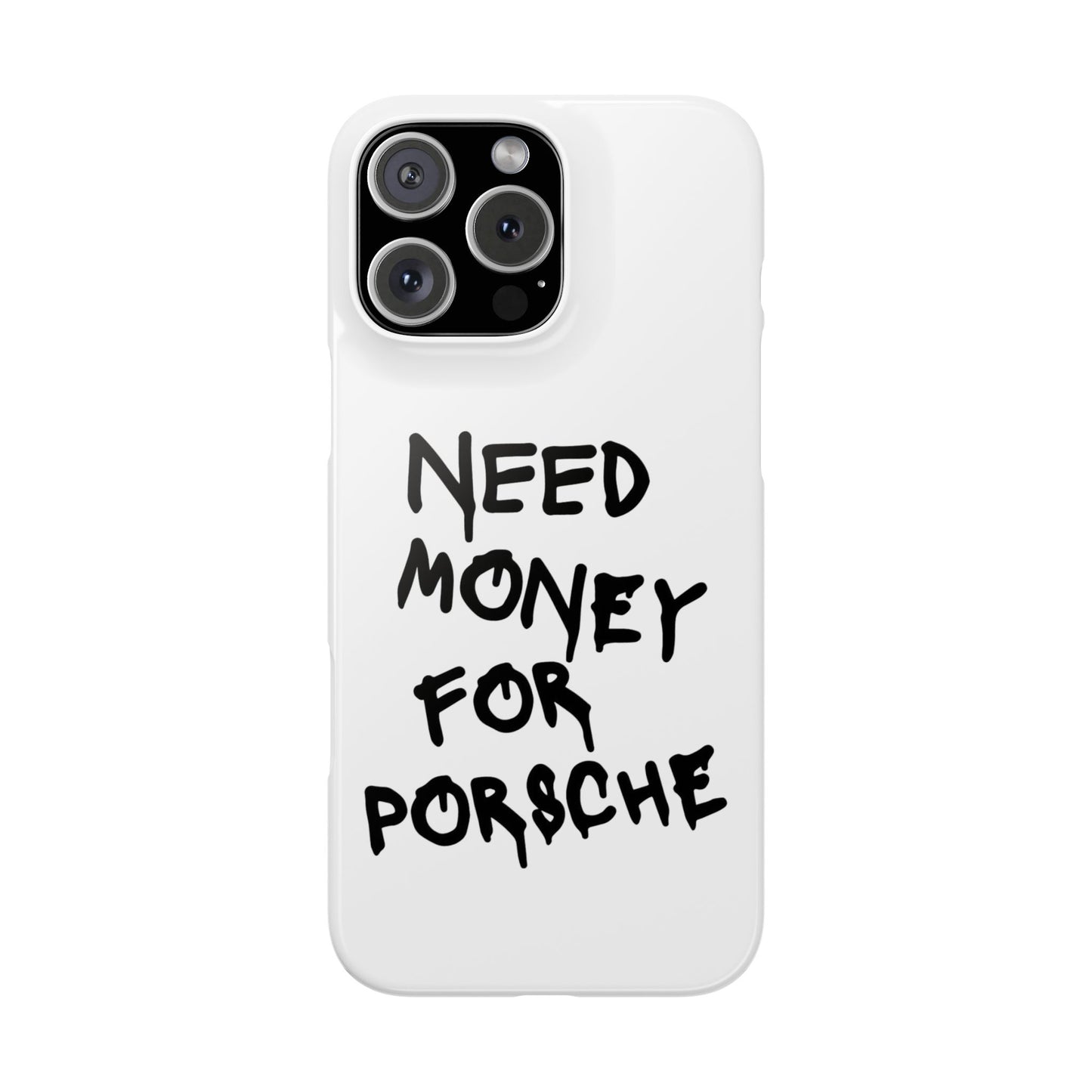 Need Money for Porsche iPhone Case White