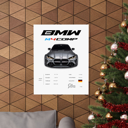 BMW M4 Competition Poster