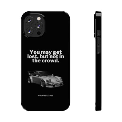 Lost In The Crowd iPhone Case - Black
