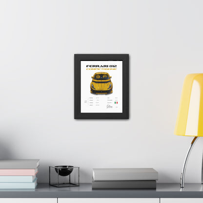Ferrari 812 Competizione Framed Poster
