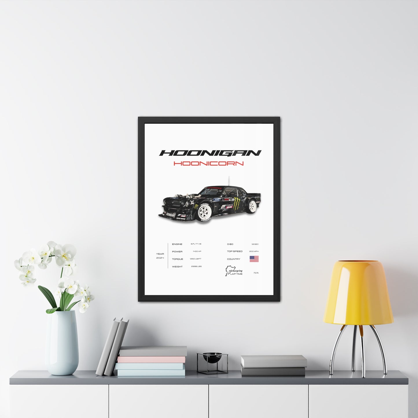 Hoonigan Hoonicorn Framed Poster