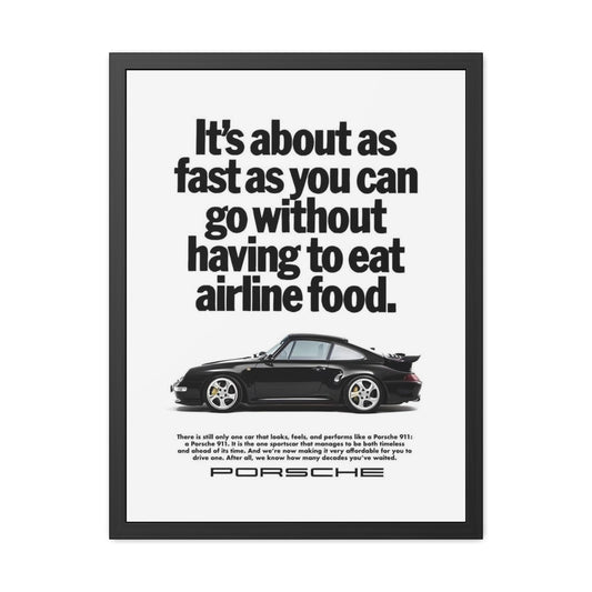 Vintage Porsche Ad Framed Poster