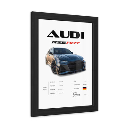 Audi RS6 ABT Framed Poster