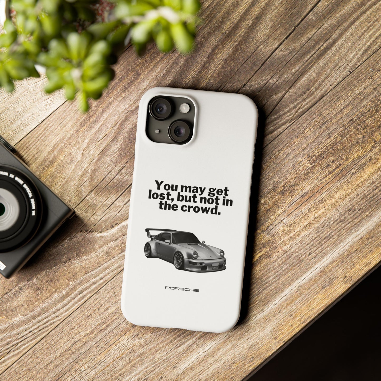 Lost In The Crowd iPhone Case - White