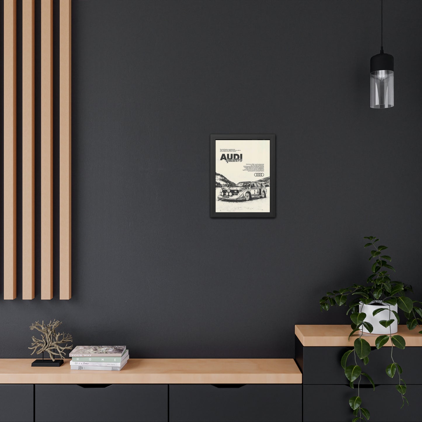 Audi S1 Vintage Rally Framed Poster
