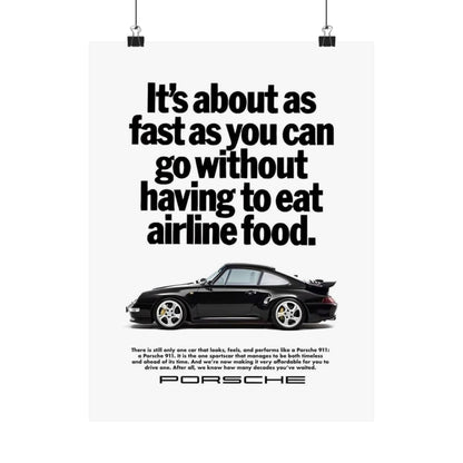 Vintage Porsche Ad Poster