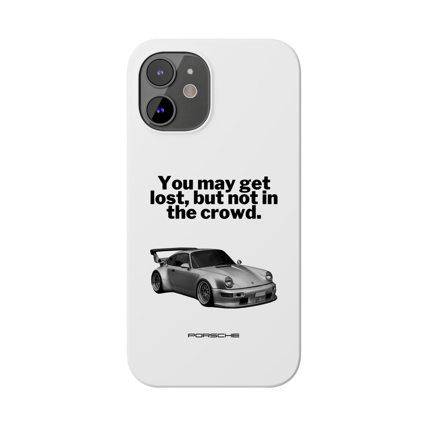 Lost In The Crowd iPhone Case - White