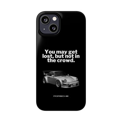 Lost In The Crowd iPhone Case - Black