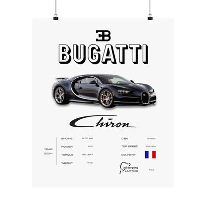 Bugatti Chiron Poster