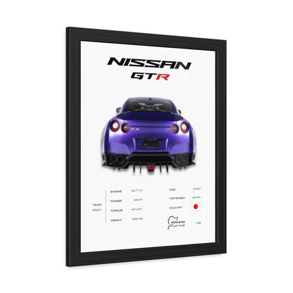 Nissan GTR Framed Poster
