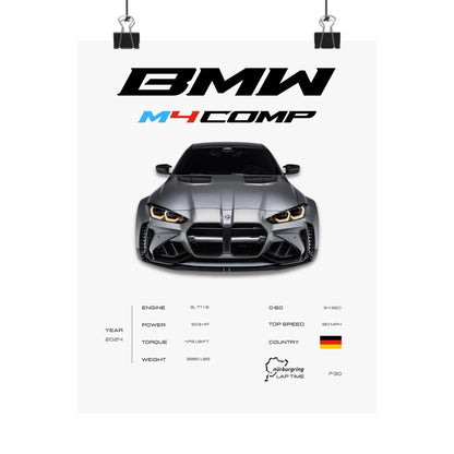 BMW M4 Competition Poster