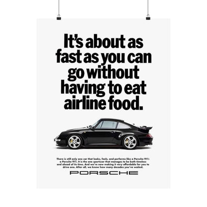 Vintage Porsche Ad Poster