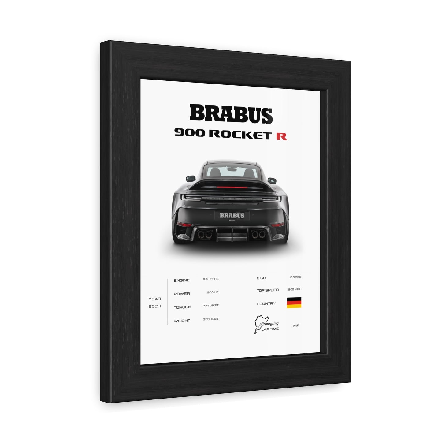 Brabus 900 Rocket R Framed Poster