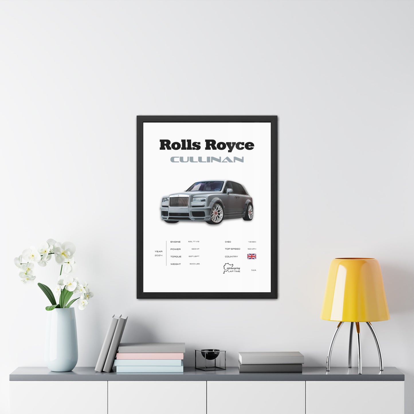 Rolls Royce Cullinan Framed Poster