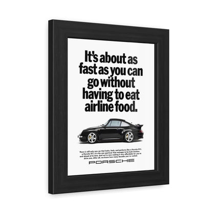 Vintage Porsche Ad Framed Poster