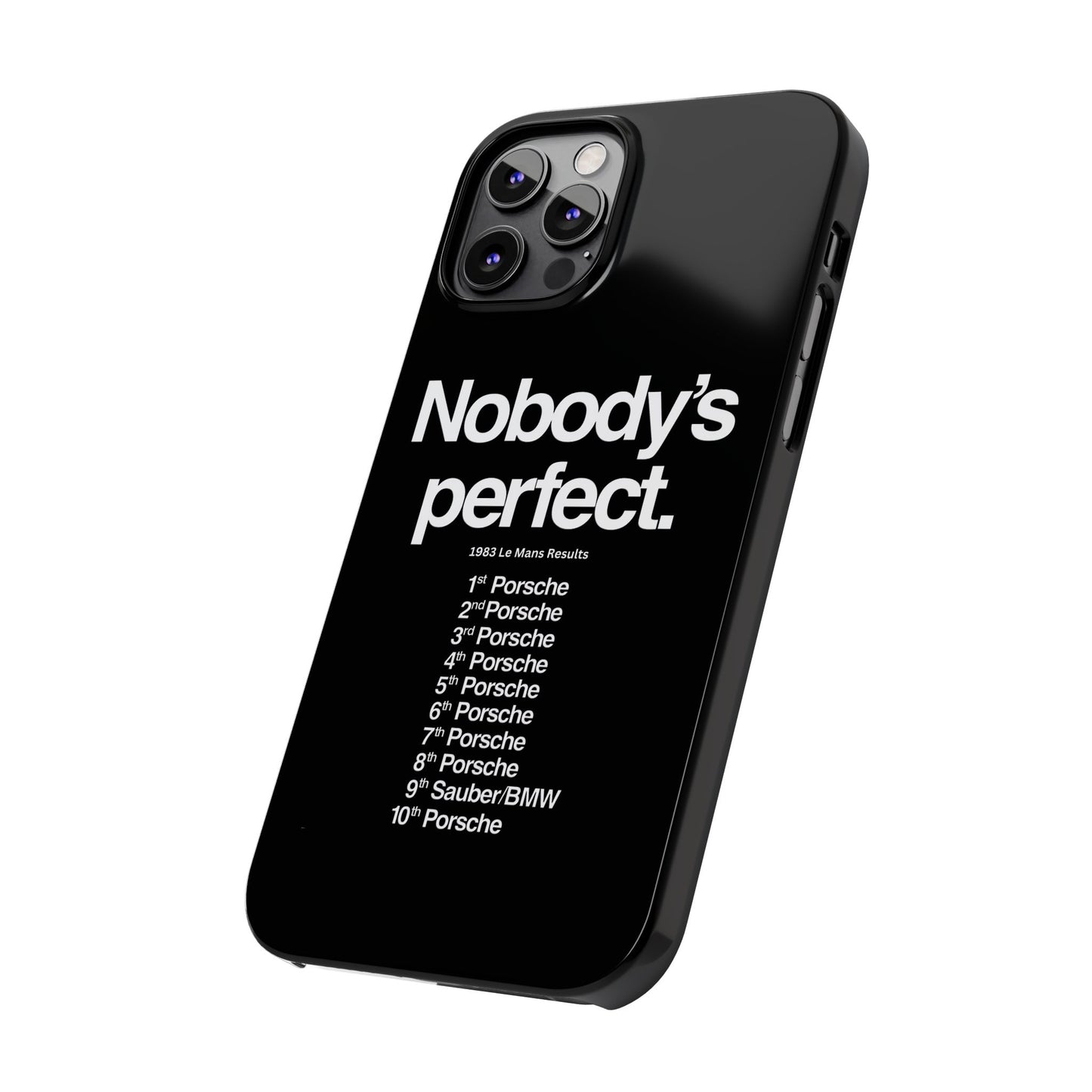 Nobody's Perfect Porsche iPhone Case