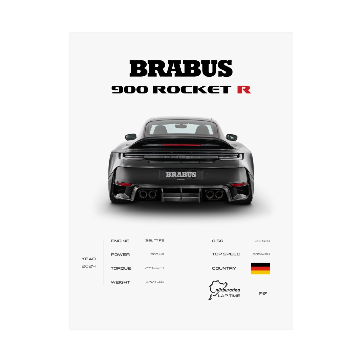 Brabus 900 Rocket R Poster