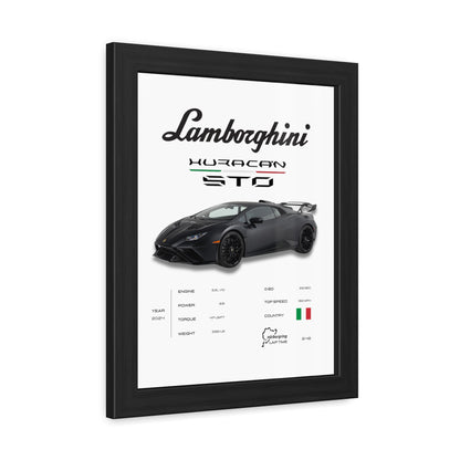 Lamborghini Huracan STO Framed Poster