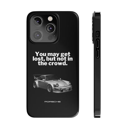 Lost In The Crowd iPhone Case - Black